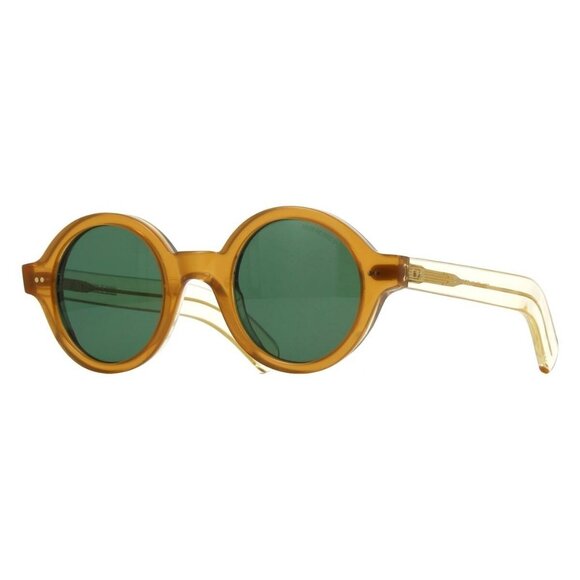 New CUTLER AND GROSS Sun Brown Round 1396 04 Sunglasses Women - Picture 1 of 4